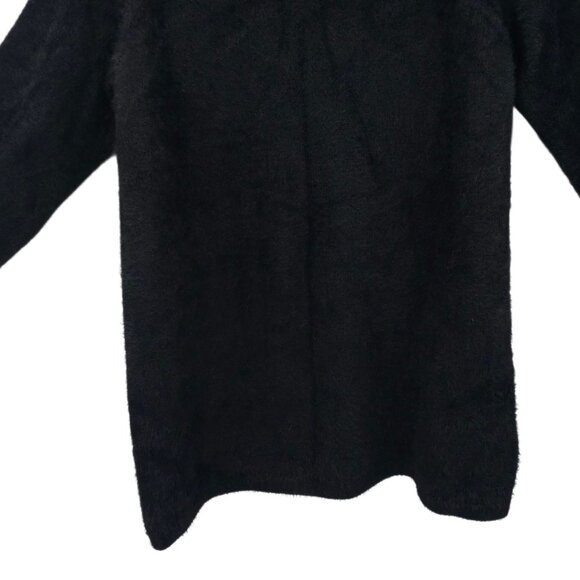 Loft Sweater Fuzzy Womens L Pullover Ribbed Wide Mock Neck Essential Tunic NEW - Picture 13 of 16